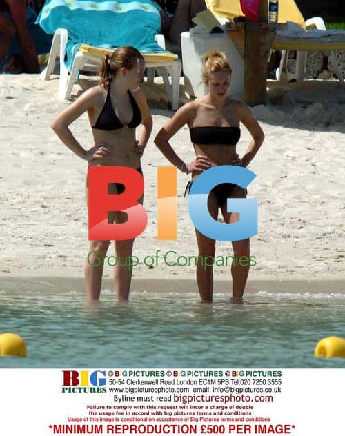 Joanna Taylor relaxing at beach resort