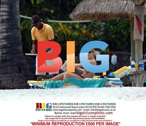 Joanna Taylor Relaxing in Mauritius