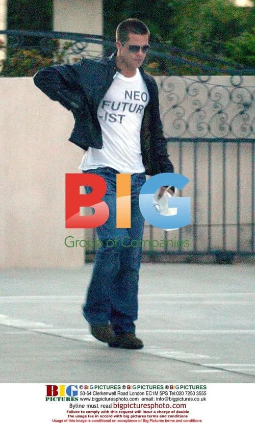 Brad Pitt Leaves Beverly Hills Salon