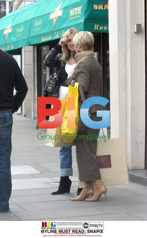 Pregnant Singer Louise Redknapp Out Shopping