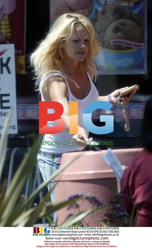 Pamela Anderson and Son Get Ice Cream