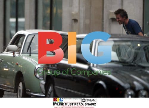 Jane Goldman with Mystery Man in Car