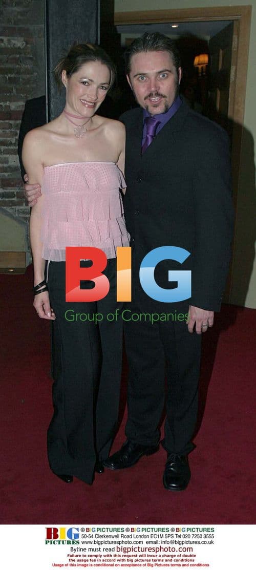 Alex Ferns and guest at Coyote on a fence theatre party