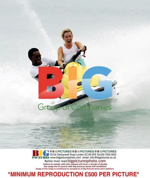 Abi Titmuss on Jet Ski