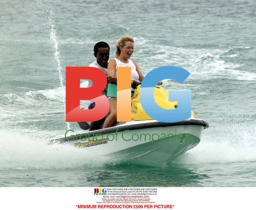 Abi Titmuss Jet Skiing on Holiday