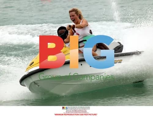Abi Titmuss on Jet Ski