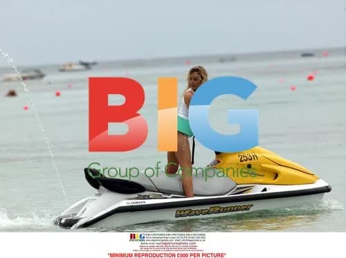 Abi Titmuss on Jet Ski