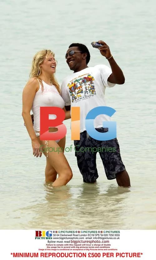 Abi Titmuss on Jet Ski