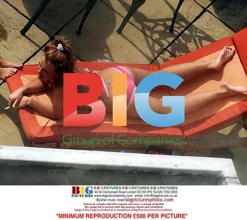 Britney Spears Sunbathing in London