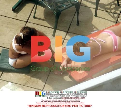 Britney Spears Sunbathes on UK Tour