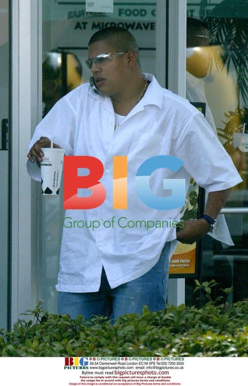 Fernando Vargas out for lunch in Beverly Hills