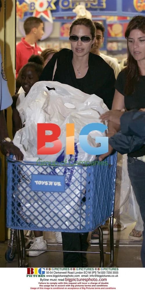 Angelina Jolie Goes All Out at Toy Shop