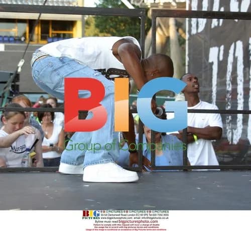 Simon Webbe of Blue Performing