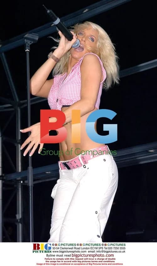 Sarah Harding of Girls Aloud Performing Live