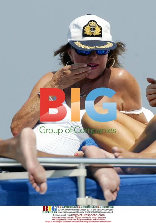 Joan Collins and friends in St Tropez
