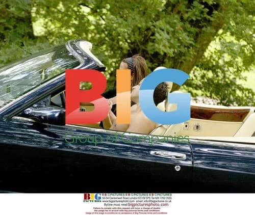 Jordan and Peter Andre in Bentley
