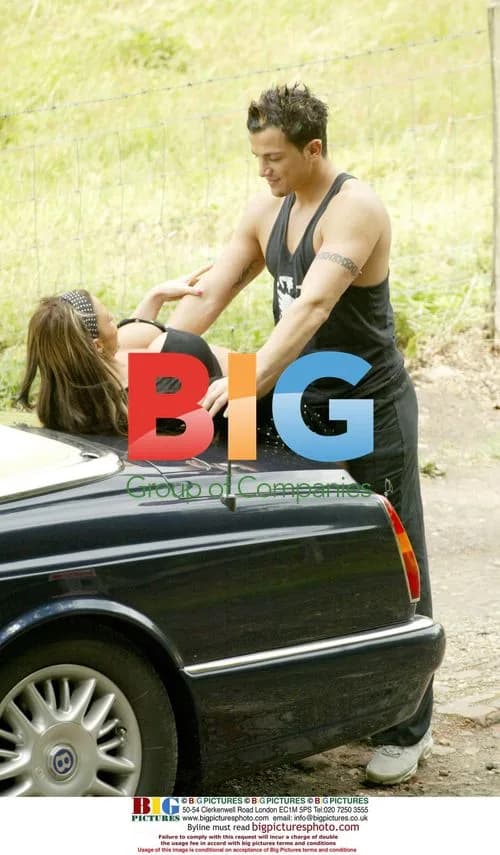 Jordan and Peter Andre in Bentley