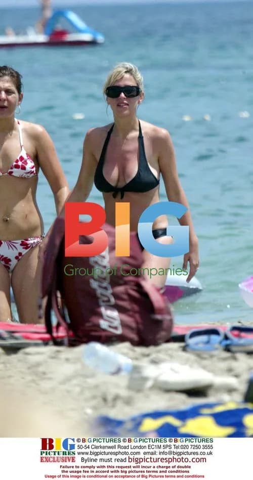 Nicole Appleton and Kate Thornton at Bora Bora Beach, Ibiza