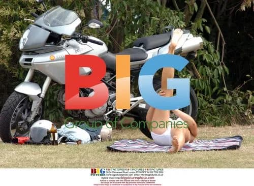 TV Presenter Louise Brady Doing Yoga