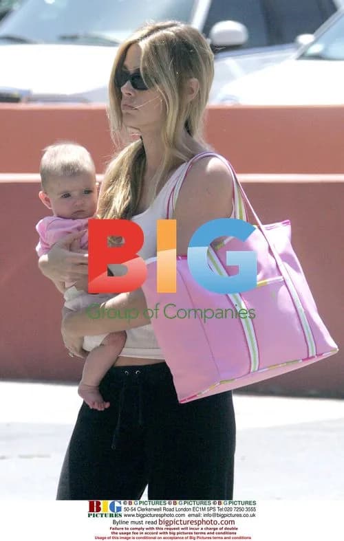 Denise Richards with baby Sam
