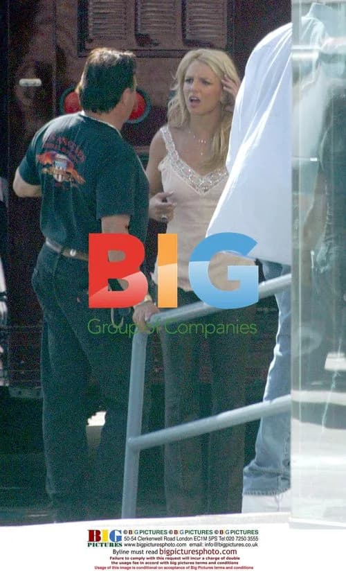 Britney Spears on movie set