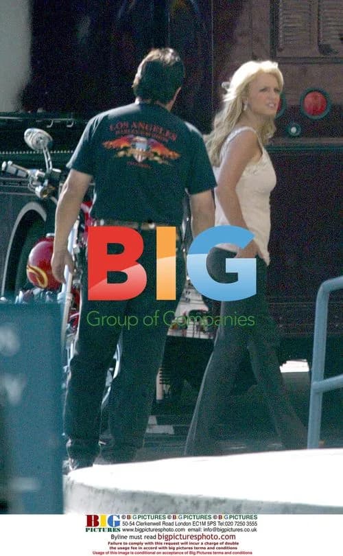 Britney Spears on Movie Set