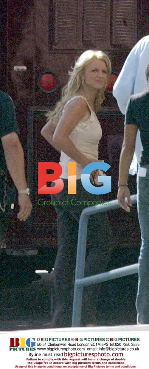 Britney Spears on Movie Set with Fiancé and Daughter