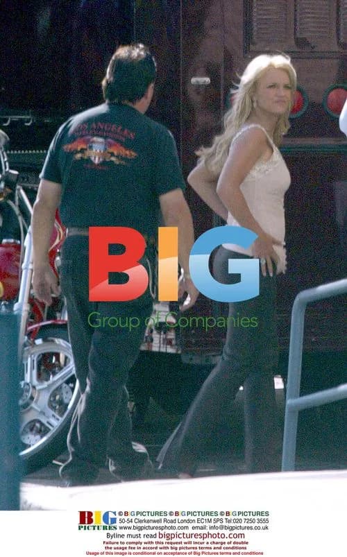 Britney Spears on movie set with Kevin Federline