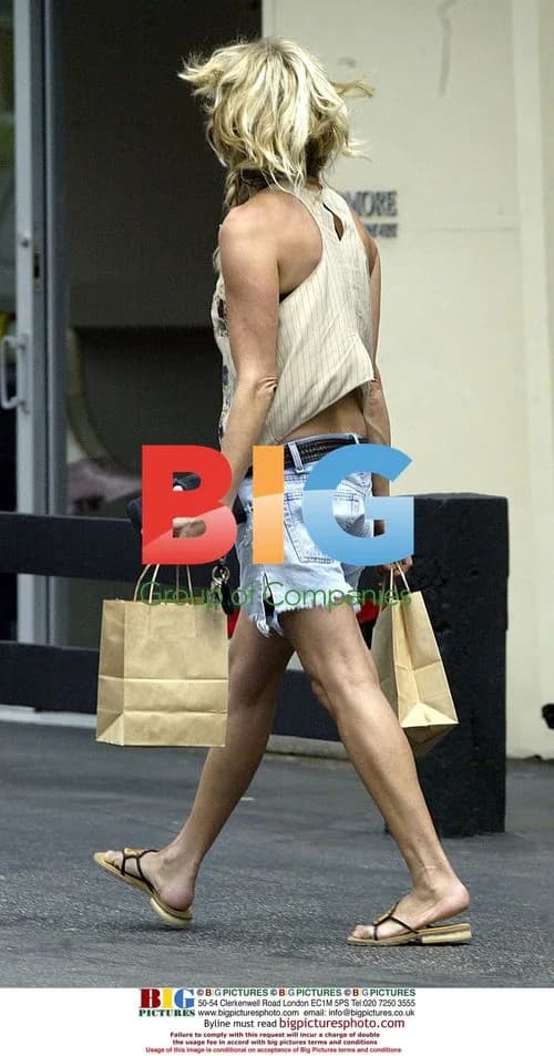 Farrah Fawcett Shopping in Malibu