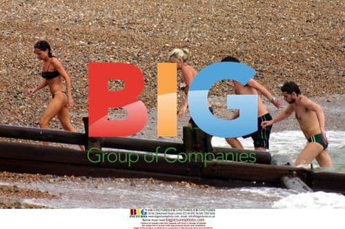 Fatboy Slim and Zoe Ball on Brighton Beach