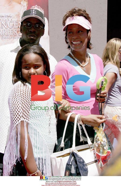 Whitney Houston, Bobby Brown, and Bobbi at Princess Diaries 2 Premiere