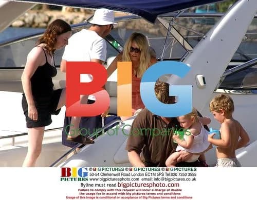 Pregnant Claudia Schiffer Enjoys Family Vacation