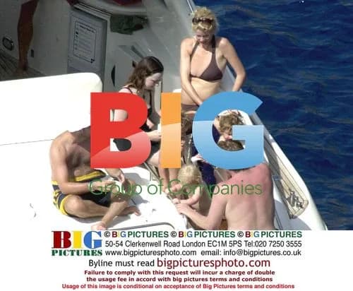Claudia Schiffer\'s Family Yachting Day