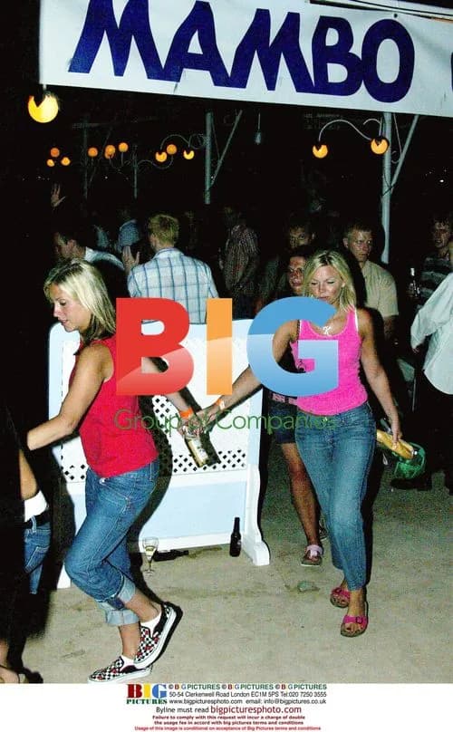 Nicole Appleton and Kate Thornton Partying in Ibiza