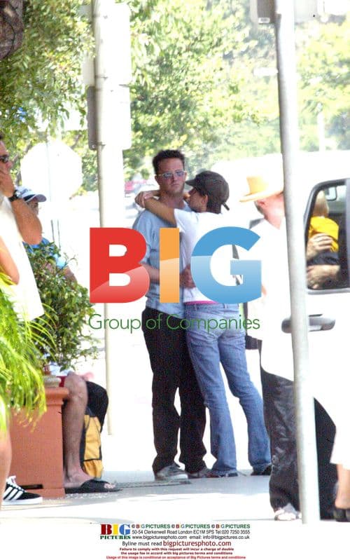 Matthew Perry and Girlfriend Leaving Hotel