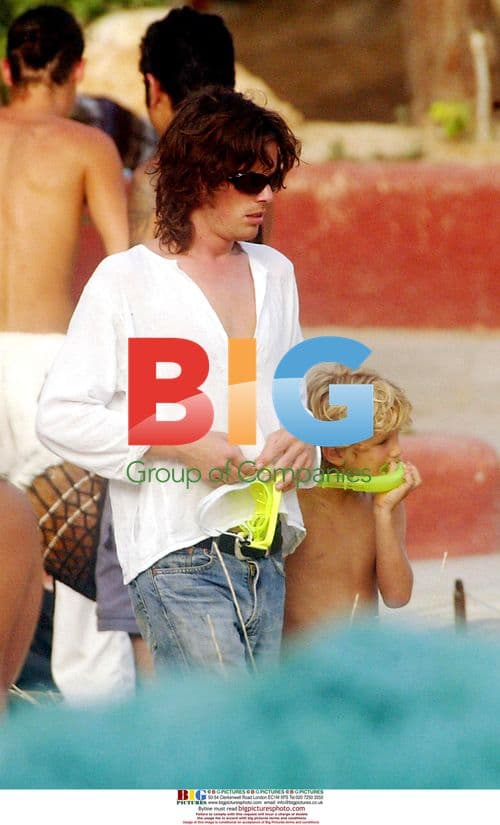 Sadie Frost with family on Spanish holiday