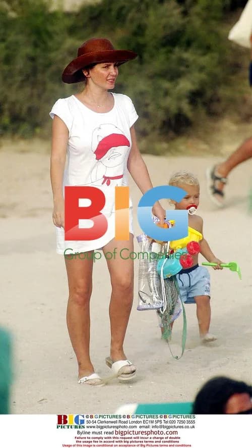 Sadie Frost with family on Spanish holiday
