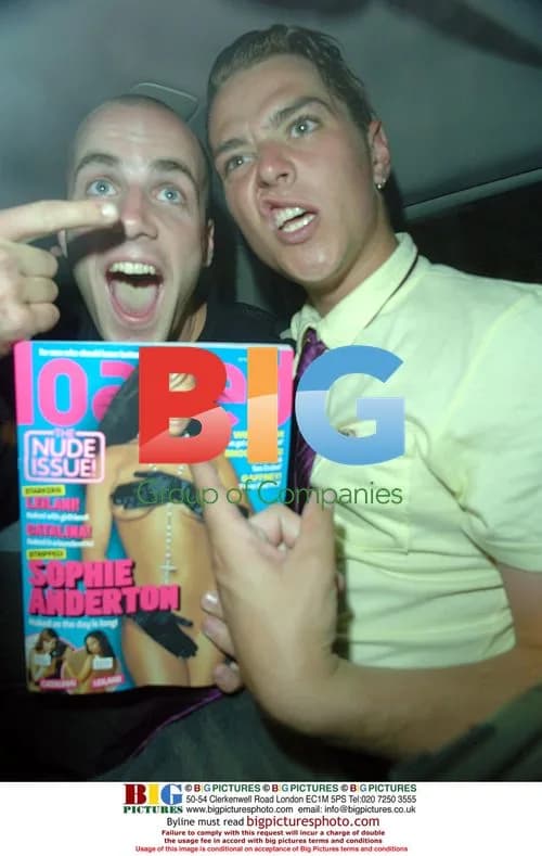Busted's Matt Willis and James Bourne at Loaded Magazine Party