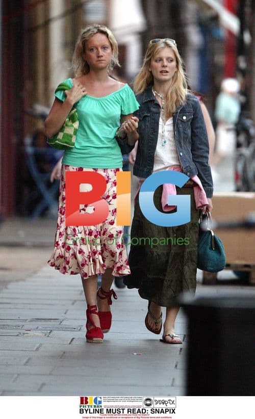 Emilia Fox Talks on Phone in London