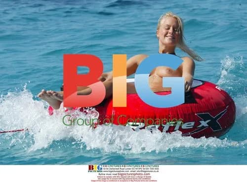 Glamour Model Anna Taverner Rides Donut