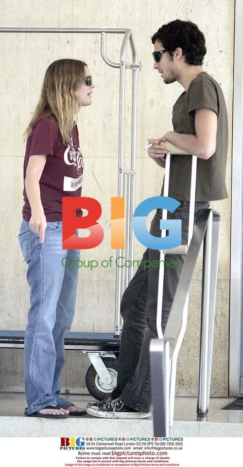 Drew Barrymore and Fabrizio Moretti have heated argument