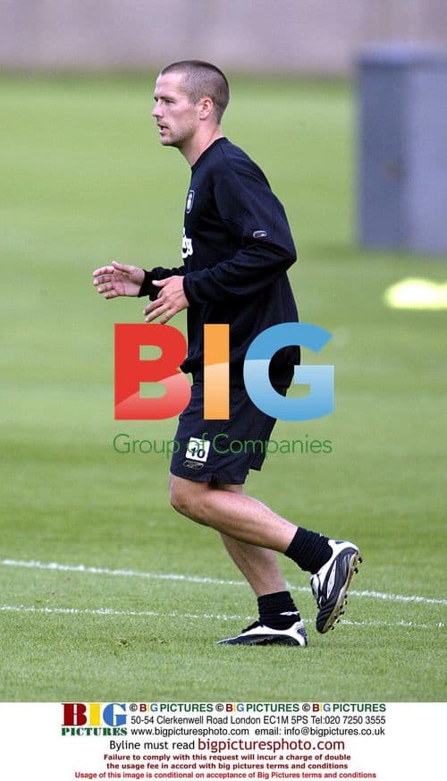 Michael Owen Training with Liverpool