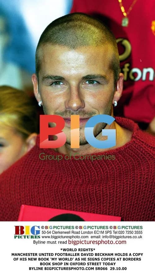 David Beckham Promotes Book at Borders