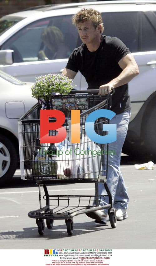 Sean Penn and Son Shopping at Ralphs