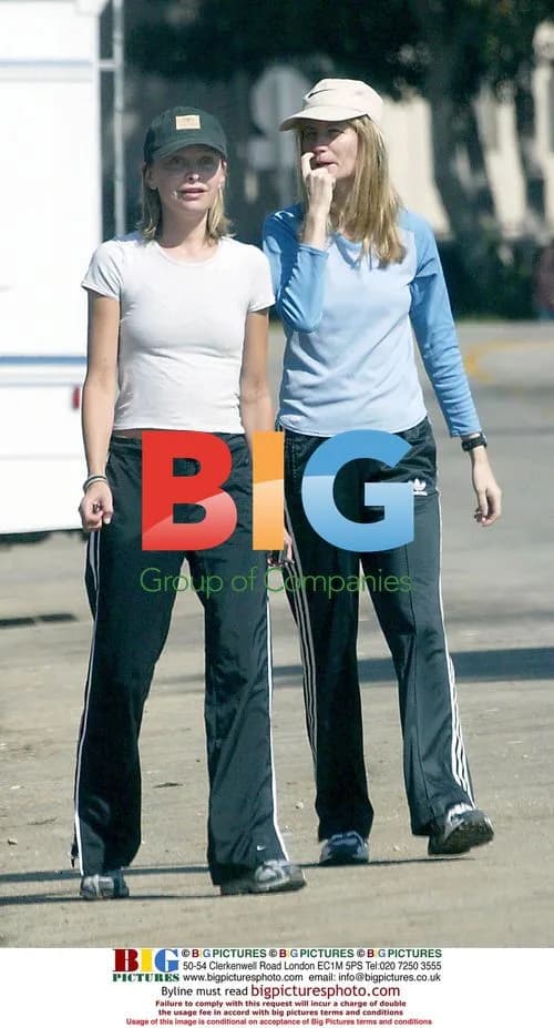 Calista Flockhart Jogging with Trainer