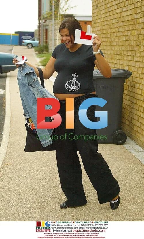 Pregnant Jade Goody Celebrates Passing Driving Test