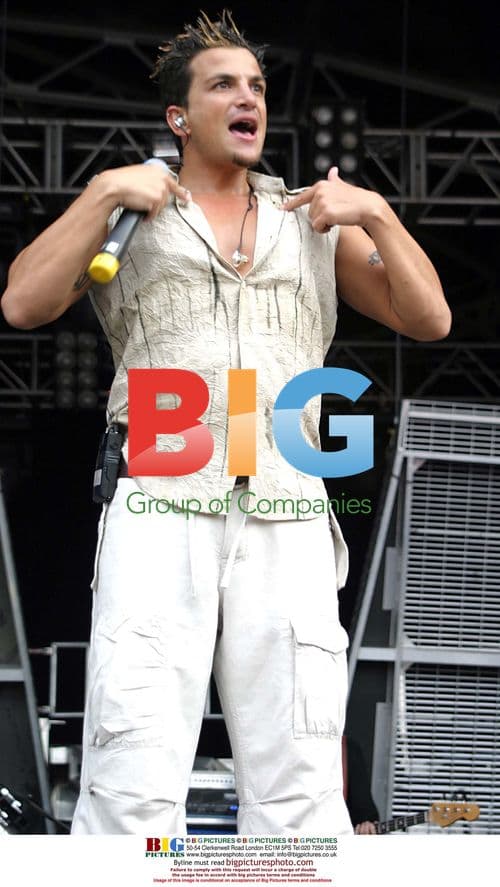 Peter Andre Performing Live at Pop Into The Park