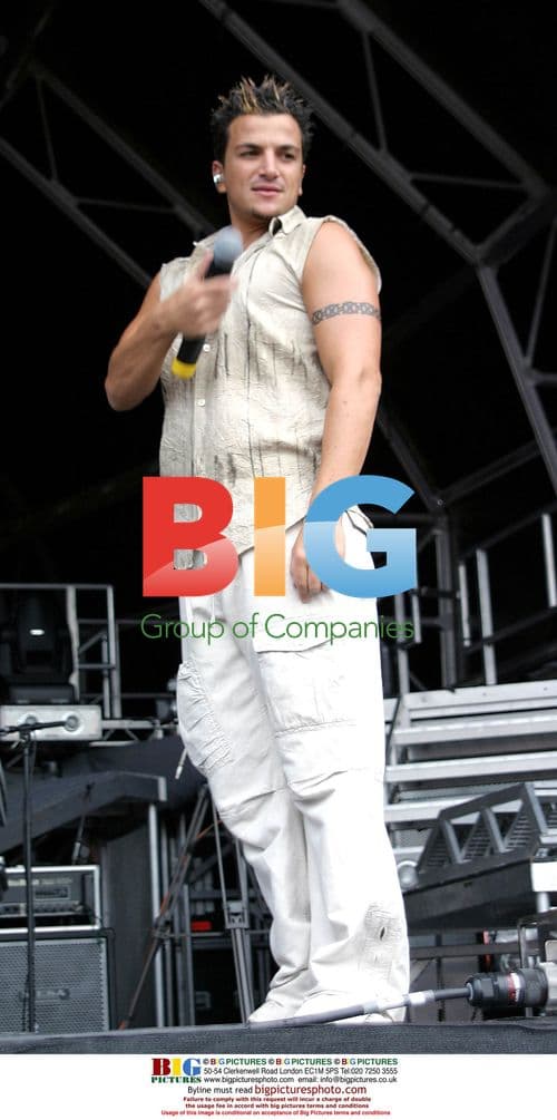 Peter Andre Performing at Pop Into The Park