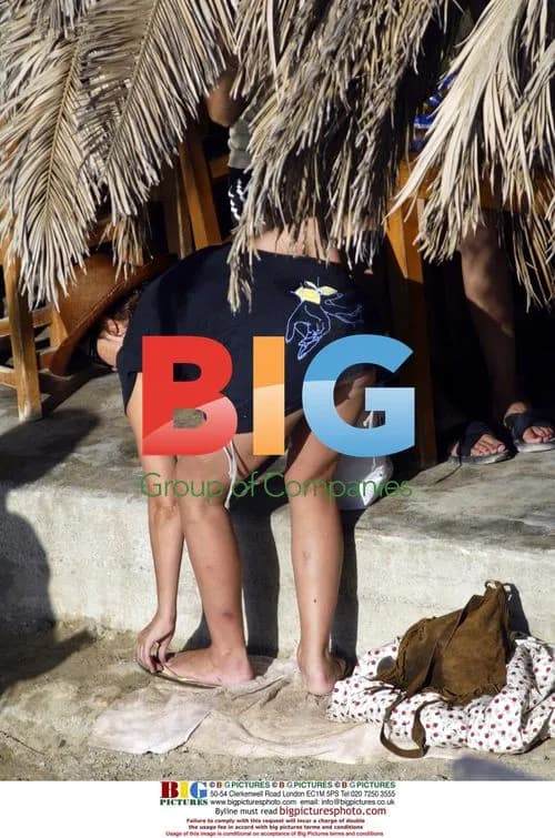 Sadie Frost with family in Spain