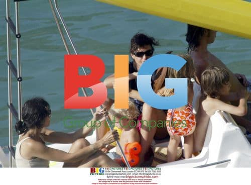 Sadie Frost Family Vacation in Spain